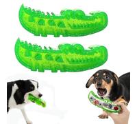 Genérico Lettuce Pets Dog Toys, Slow Feed Chew and Fetch Crocodile, Slow-Feed Chews & Fetchs Alligator Dogs Chew Toy Keep Them Busy, for Large, Medium & Small Dogs Teeth Cleaning (Large*2Pcs)