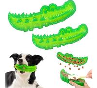 Genérico Lettuce Pets Slow Feed Chew and Fetch Crocodile, Alligator Treat Dispensing Dog Toys Keep Them Busy, Dog Slow Feeder Puzzle Toy for Medium & Small Dogs Teeth Cleaning (Small+Large)