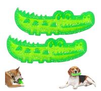 Genérico Lettuce Slow Feed Chew and Fetch Crocodile, Dog Slow Feeder Puzzle Toy, Alligator Dogs Chew Toy, Bite and Brush, for Large, Medium & Small Dogs (2pcs)