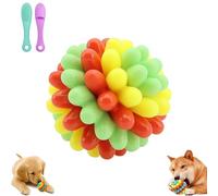 Genérico Lettucepets Dog Toys, Lettuce Pets Chew Ball, Heavy-Duty Spiky Chew Ball for Medium & Small Dogs, Bite-Resistant Chew Toy for Aggressive Chewers, Teeth Cleaning Training (A)