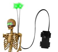 Generico Leuchtende Augen Halloween | Leuchtende Augen für Kürbisse mit Zeitschaltuhr,LED Skelett Requisiten Gruselige Dekorationen,für den Innen- und Außenbereich, für Skelette, Kürbisse,