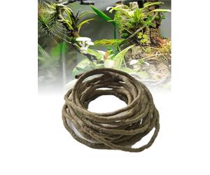 Genérico Liana Artificial, Rama Falsa para Terrario y Decoración de Selva | Efecto Rama Seca para Cables, Tubos, Paredes, Flores y Escenas Tropicales(L 1m D 1CM)