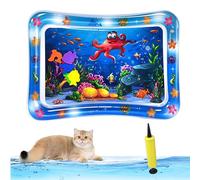 Genérico Libiyi Glowpad for Cats, 27in/24in Thickened Leakproof Anti-Scratch Water Play Mat, Interactive Fish Chase Toy for Indoor/Outdoor Summer Fun Cats & Dogs (Style 6)