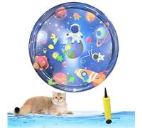 Genérico Libiyi Glowpad for Cats, 27in/24in Thickened Leakproof Anti-Scratch Water Play Mat, Interactive Fish Chase Toy for Indoor/Outdoor Summer Fun Cats & Dogs (Style 10)