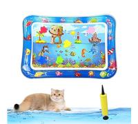 Genérico Libiyi Glowpad for Cats, 27in/24in Thickened Leakproof Anti-Scratch Water Play Mat, Interactive Fish Chase Toy for Indoor/Outdoor Summer Fun Cats & Dogs (Style 3)
