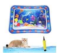 Genérico Libiyi Glowpad for Cats, 27in/24in Thickened Leakproof Anti-Scratch Water Play Mat, Interactive Fish Chase Toy for Indoor/Outdoor Summer Fun Cats & Dogs (Style 5)