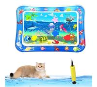 Genérico Libiyi Glowpad for Cats, 27in/24in Thickened Leakproof Anti-Scratch Water Play Mat, Interactive Fish Chase Toy for Indoor/Outdoor Summer Fun Cats & Dogs (Style 4)