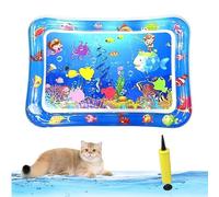 Genérico Libiyi Glowpad for Cats, 27in/24in Thickened Leakproof Anti-Scratch Water Play Mat, Interactive Fish Chase Toy for Indoor/Outdoor Summer Fun Cats & Dogs (Style 1)