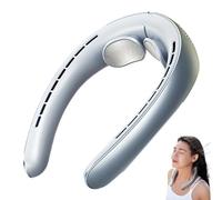 Genérico Libiyi Ribili Cooling Ace, Libiyi Portable Wearable Bladeless Quiet Neck Fan, Miglife Cooling Ace, Mini Fan for Outdoor, Office, Sports, Students (Blue)