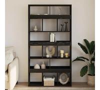 Genérico Librería 2 pcs Roble Negro 100 x 33 x 187,5 cm,Mobiliario,Estanterías,Librerías y estanterías-3345125