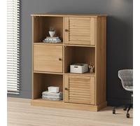 Genérico Librería Vigo Madera Maciza de Pino 90x35x114,5 cm,Estanterías,Librerías y estanterías-353181