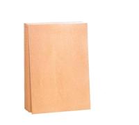 Genérico Libreta a5 Paquete de 5 cuadernos A5, 36 hojas/72 páginas por cuaderno, papel kraft y tapa negra, ideales for tomar apuntes en la oficina(5pcs Kraft cover,Blank pages)