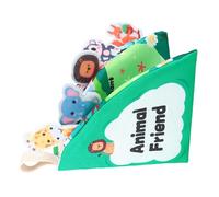 Generico Libro de actividades - Lavable en portátil para habilidades motoras - Libro sensorial de tela | para casa, coche, guardería, viaje, vacaciones, padres y niños