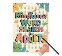 Genérico Libro de búsqueda de Palabras - Libro de con Varios Niveles de dificultad | Relajantes Juegos de Entrenamiento Cerebral para el Ocio para Adultos, Viajes y Vida Cotidiana | Idea de Regalo