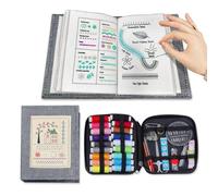 Generico Libro de puntos, libro de instrucciones para el bordado, DIY Stitching Book, Stitches Sample Book con nombre de bordado, adecuado para aprender el bordado, viene con un kit de costura