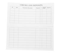 Genérico Libro de Registro de Cheques Personal Letra Grande, Cuaderno de Gestión Financiera Portátil, Organizador de Chequera para Control de Gastos y Seguimiento de Divisas, 1 Unidad