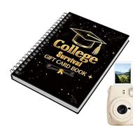 Genérico Libro de Tarjetas de Supervivencia Universitaria,18x13cm Soporte para Efectivo,Libro de Tarjetas para Universitarios - para Adolescentes, Estudiantes Universitarios, Residencia, Cumpleaños