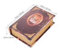 Genérico Libro Falso Modelo Europeo Pequeño, Adorno Decorativo para Hogar y Oficina, Diseño Tótem de Ciervo Marrón, Decoración de Libros Simulados para Estanterías y Exhibiciones