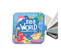 Generico Libro para colorear al agua - Juegos educativos de pintura con pluma,Libros para colorear con agua,Para Niños Viaje Niño Cumpleaños Navidad Fiesta Clase Halloween Pascua Casa