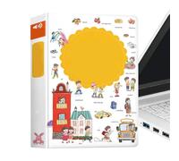 Genérico Libro parlante Interactivo de Palabras en inglés para niños - Actividades interactivas con Habla - Libros Parlantes para Niños | para niños y niñas de 2 a 6 años, preescolares y jardín