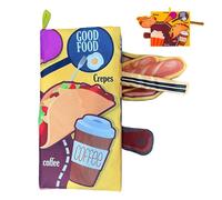 Genérico Libro Suave Infantil,Juguetes Educativos De Viaje Masticables Chirriantes - Juguetes Crujientes para Niños | para Niños Y Niñas Hogar Preescolar Viaje Juego Fiesta Interior Y Exterior