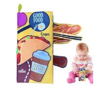 Genérico Libros Crujientes para Niños,Juguetes de Viaje Educativos y Lavables con Crujido,Libros para Tocar Y Sentir - para Niños Y Niñas Hogar Preescolar Viaje Juego Fiesta Interior Y Exterior