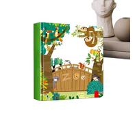 Genérico Libros de Aprendizaje para, Libro de Historias con Animales 3D, Libro de Actividades Maternas con Tema Animal, para, Niños, Niñas, Lectura, Habla, Jardín de infancia, Viajes,