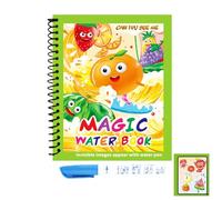 Genérico Libros de garabatos de agua, libros para colorear de agua reutilizables | educativo portátil para dibujar garabatos para diversión preescolar creativa - Libro de pintura al con bolígrafos