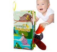 Genérico Libros De Tela para Niños | Juguetes Educativos, Chirriantes Y Lavables - Libros para Tocar Y Sentir,para Niños Y Niñas Hogar Preescolar Viaje Juego Fiesta Interior Y Exterior