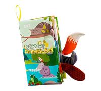 Genérico Libros De Tela Suave - Juguetes Educativos De Viaje Masticables Chirriantes,Libros para Tocar Y Sentir | para Niños Y Niñas Preescolar Hogar Juego Interior Viajes Fiestas Cumpleaños