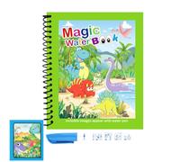 Genérico Libros para colorear con agua reutilizables,Libros para colorear con bolígrafo de agua reutilizables, educativo portátil para dibujar garabatos para diversión preescolar creativa, de pi