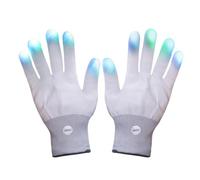 Generico Licht Handschuhe Party - Bunte LED Effekt Handschuhe Spaß Design, Bequeme Passform Unisex, Wiederverwendbare | Kreatives Geschenk Für Geburtstag Feier Bar Events Stocking Einsatz