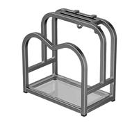 Genérico Lid Rack - Carbon Steel, 8.85x8.66x4.7in Utensils Stand Quick Drain | Pots & Lids Holder, Kitchen Organizer For Dorms, RVs, Home, Restaurants, Cabinets, Space-saving Cooking Accessory
