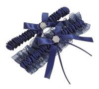 Genérico Ligas de Novia de Encaje Delicado para Boda, 2 Piezas Clásicas y Ligeras, Cómodas para Usar en Fiestas y Eventos Obsequios