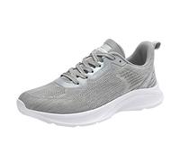 Genérico Ligero Zapatos Calzado Sneaker Pareja de Modelos de Primavera y otoño para Hombres, nuevatranspirables, Ligeros, Zapatos para Correr Estudiantes, Deportivos Informales Malla (Grey, 41)