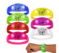 Genérico Light Bracelet, Glowing Led Wristband, 2.76x2.56 Inches Jewelry with Sound Sensor, Soft Glow Gear, Flashing Circle with Vibrant Style, Party Favor for Children Camping