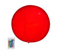 Genérico Light Up Balls for Pool - 23,62 pulgadas Remote Control Light Up Beach Ball | Inflatable Floating Pools Toy with 7 colores modos | Outdoor Indoor Pool Beach Decor for Kids Adults. PVC, 280 g.