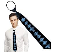 Genérico Light Up Christmas Corbata - LED Novelty Corbe | Corbata De Luz Navideña Controlada Por Voz Para Amigos, Familiares, Fiestas De Oficina, Regalo Festivo Divertido Para Hombres Y Mujeres