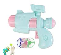 Genérico Light-Up Flying Disc Cat Launcher Set, Light Up Flying Disc Cat Launcher, Kitten Playing Tracking Interactive Fetch Toys for Chasing Training Hunting (Blue)