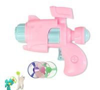 Genérico Light-Up Flying Disc Cat Launcher Set, Light Up Flying Disc Cat Launcher, Kitten Playing Tracking Interactive Fetch Toys for Chasing Training Hunting (Pink)