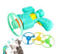 Genérico Light Up Flying Disc, Cat Toy, Interactive Play Accessory, Flying Transmitter Kitten Exercise, Fetch Games Training, Suitable for Indoor and Outdoor Pet Activities