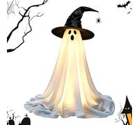Genérico Light Up Ghost - 145cm Outdoor Halloween Decor with Witch Hat