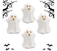 Genérico Light Up Ghost Halloween Decor - Cute Ceramic Figurines