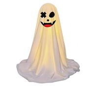 Generico Light Up Ghost, Scary Halloween Figure, String Lights, Glowing Tabletop Ornament for Spooky Decor, Indoor Outdoor Use, Yard, Mantel, Wall, Porch, Door, Home, Window, Desk