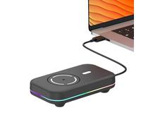 Genérico Light Up Mice, RGB LED Wireless Computer, Anti Lock Screen Tabletop Mover, USB Type-C Recargable, Equipment for Home, Business, 5,12 x 2,99 x 1,3 pulgadas