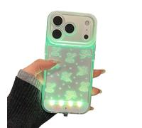 Genérico Light Up Phone Case, Vibrant LED Bowknot Phone Case, Built-in Light Up Phones Cases, Fashion LED Flash Protective Cover for Phone 11/12/13/14/15/16/17 Pro/Pro MAX (for iPhone15,White)