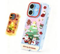 Genérico Light Up Phone Casefor iPhone 17 Pro MAX - LED Flash on Calls, Merry Christmas Theme, Shockproof, Ideal Gifts for Allwith Vibrant Lights. (Santa Claus West Highland Dog,For iPhone 17ProMax)