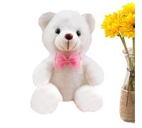 Genérico Light Up Plush - White Glowing Bear Small Stuffed Toy | Plush Bear Soft LED Lighted Night Toy Doll Decorative Companion | For Kids Boys Nursery Bedroom Living Room Travel Car Seat
