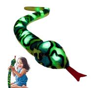 Genérico Light Up Snake Toy | Stuffed Snake with Light | Spoof Prank Prop, Soft Cuddly Toy, Realistic Eye-Catching Doll for Halloween Home Decor