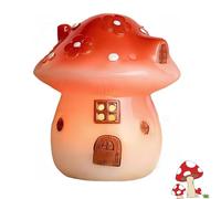 Genérico Light Up The Magic with Our Enchanting Mushroom House Night Light, Portable Mushroom Night Lights with USB/Battery Power, Cute Mushrooms Decor, for Bedroom (USB)